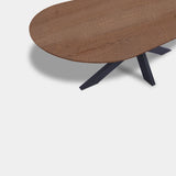 Tafel Plat Ovaal Eikenhout - Matrix - Cinnamon