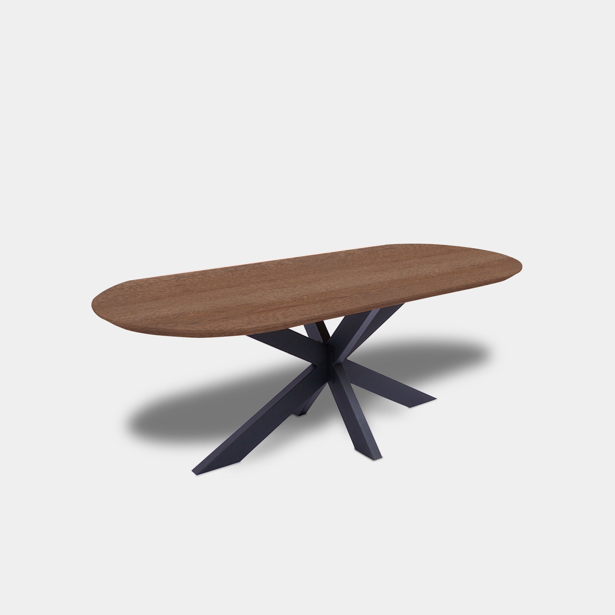 Tafel Plat Ovaal Eikenhout - Matrix - Cinnamon