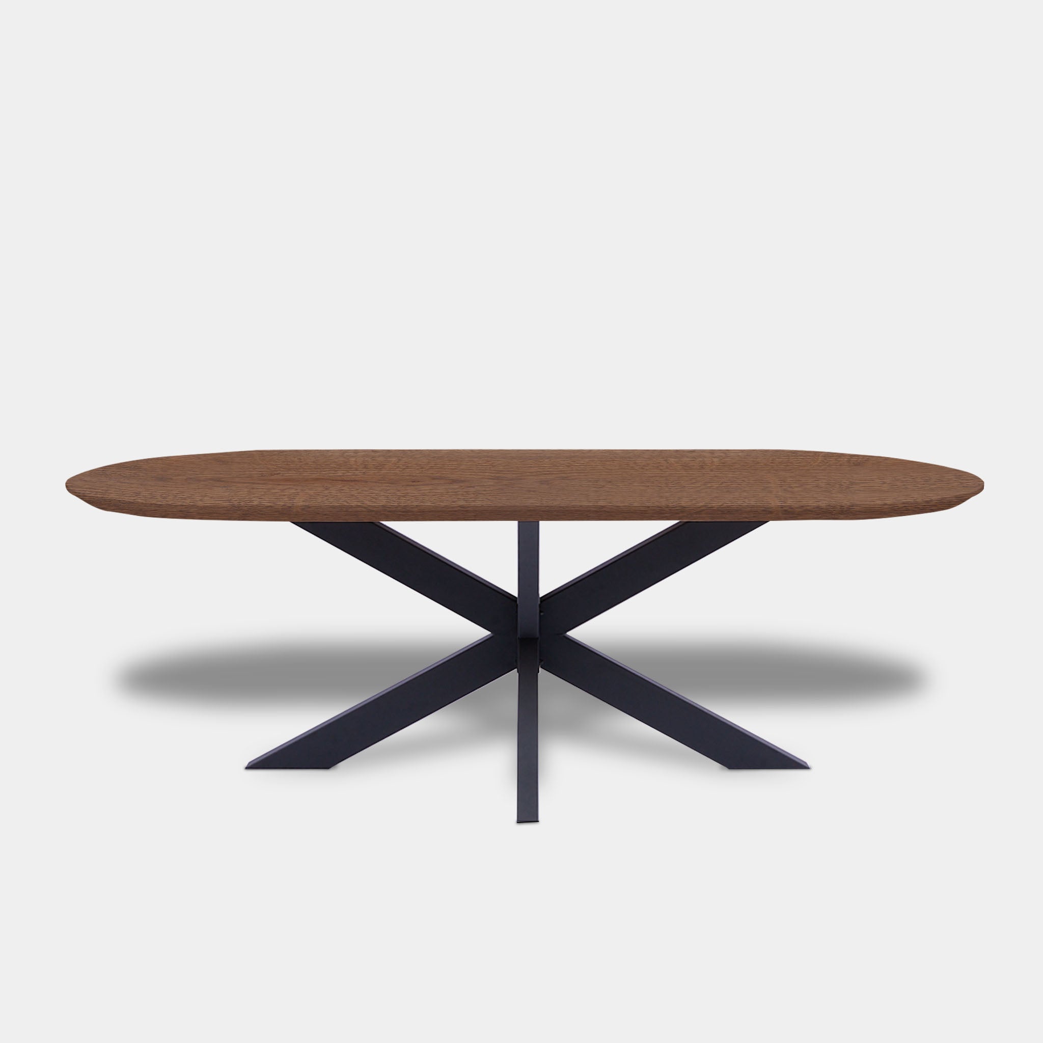 Tafel Plat Ovaal Eikenhout - Matrix - Cinnamon