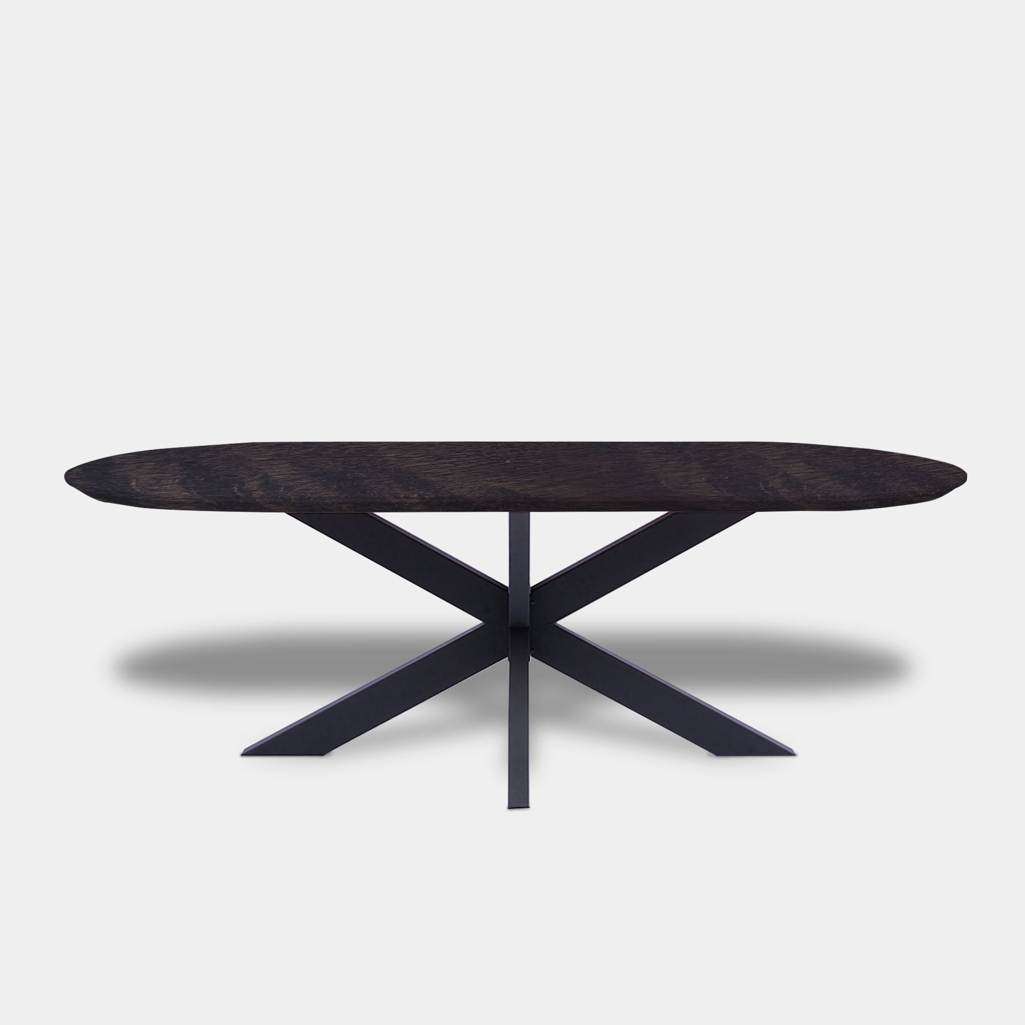 Table Flat Oval Oak - Matrix XL - Dark Grey