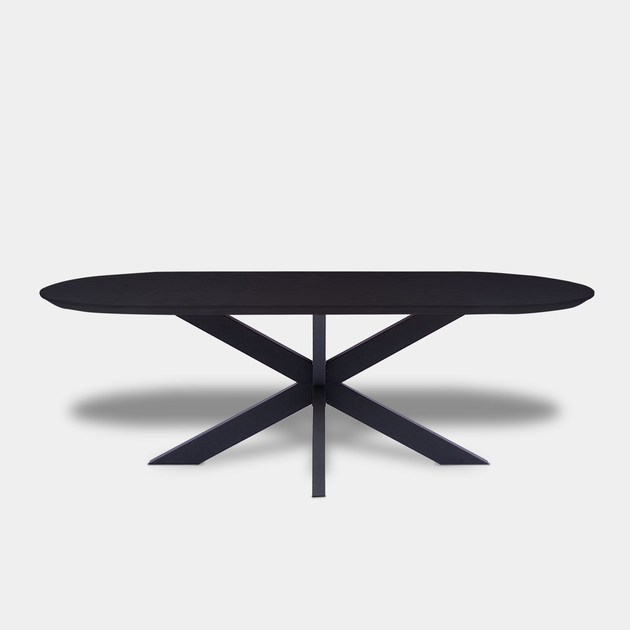 Tafel Plat Ovaal Eikenhout - Matrix XL - Donker Eiken
