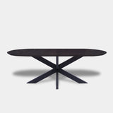 Tafel Plat Ovaal Eikenhout - Matrix - Night Glow