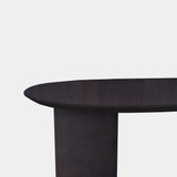 Tafel Plat Ovaal Eikenhout - Half Rond - Night Glow