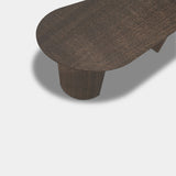 Table Flat Oval Oak - Half Round - Sand