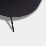 Tafel Plat Ovaal Eikenhout - Hout Onderstel - Donker Eiken