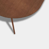 Tafel Plat Ovaal Eikenhout - Hout Onderstel - Toscane 102