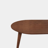 Tafel Plat Ovaal Eikenhout - Hout Onderstel - Toscane 102