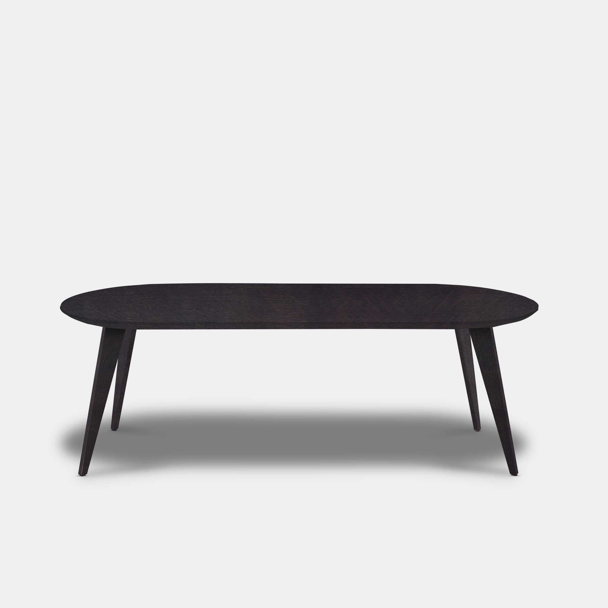 Table Flat Oval Oak - Wood Base - Night Glow