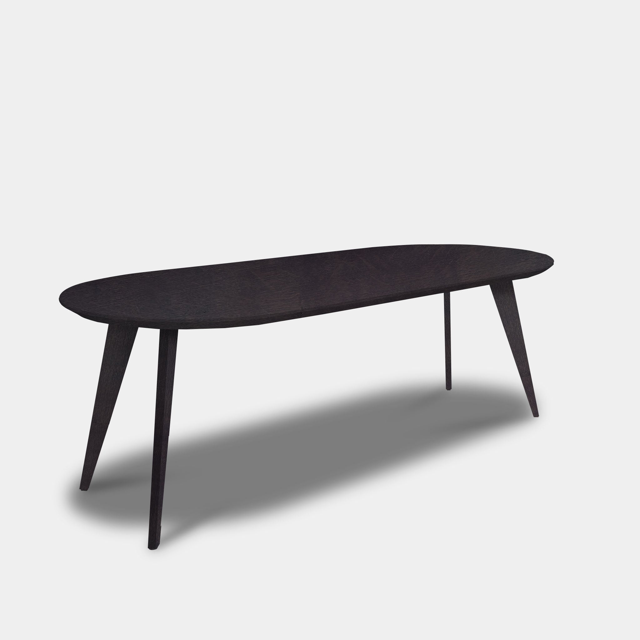 Table Flat Oval Oak - Wood Base - Night Glow
