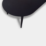 Tafel Plat Ovaal Eikenhout - Konisch - Donker Eiken