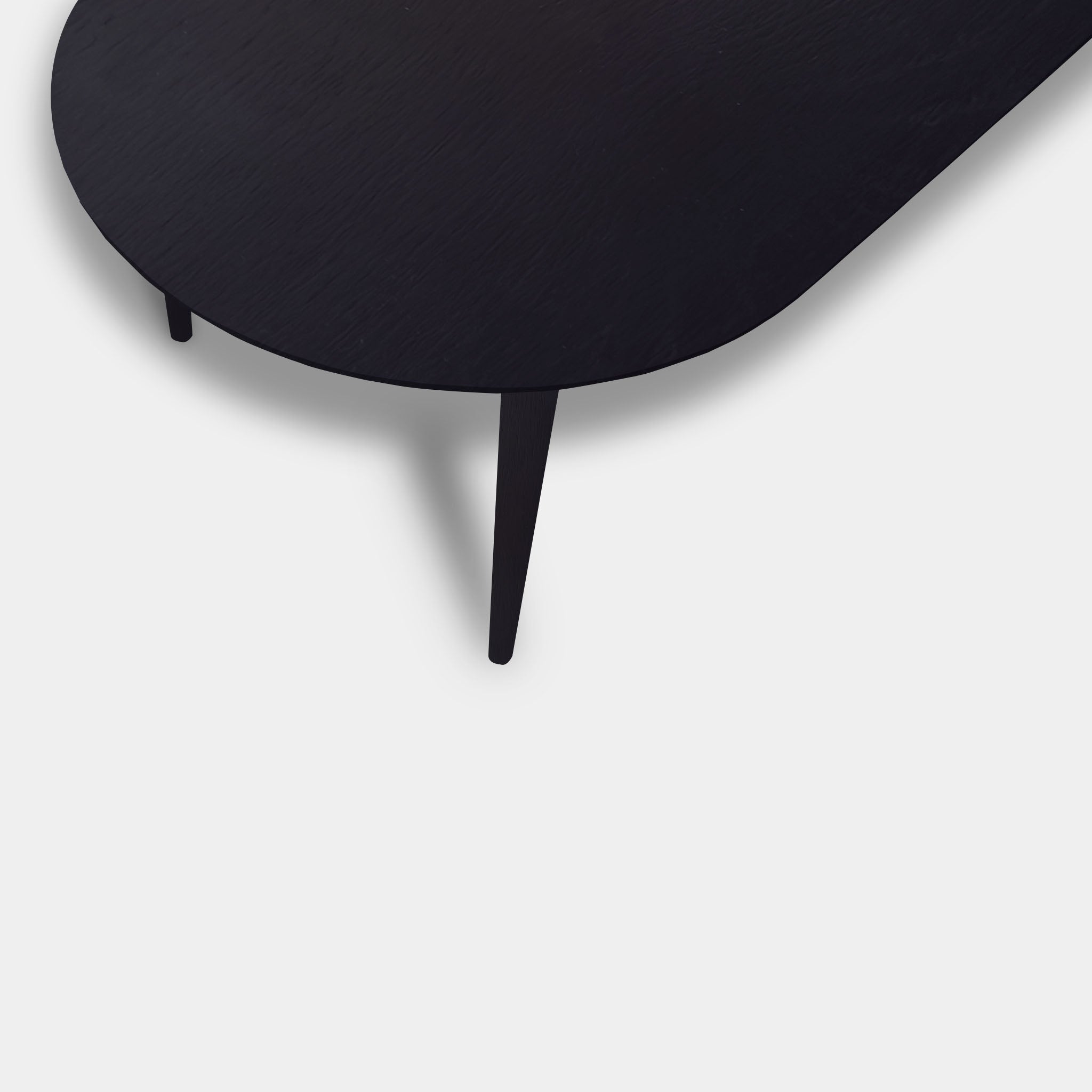 Tafel Plat Ovaal Eikenhout - Konisch - Donker Eiken
