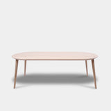 Tafel Plat Ovaal Eikenhout - Konisch - Onbehandeld