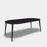 Tafel Plat Ovaal Eikenhout - Konisch - Donker Eiken