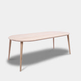 Tafel Plat Ovaal Eikenhout - Konisch - Onbehandeld