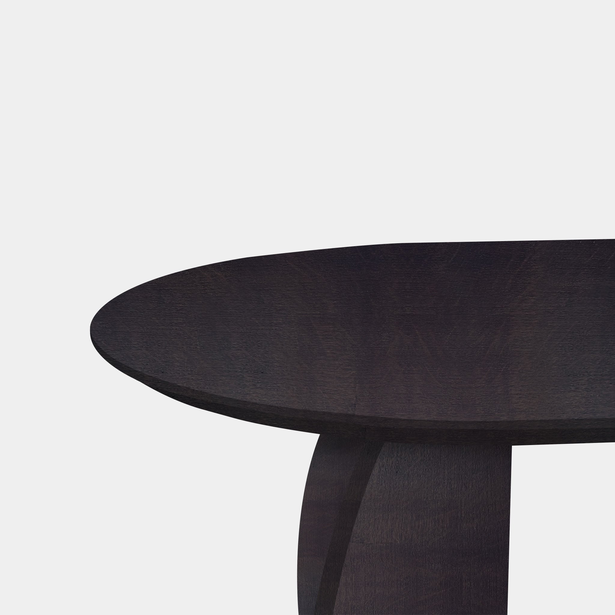 Tafel Plat Ovaal Eikenhout - Set Driehoek - Night Glow
