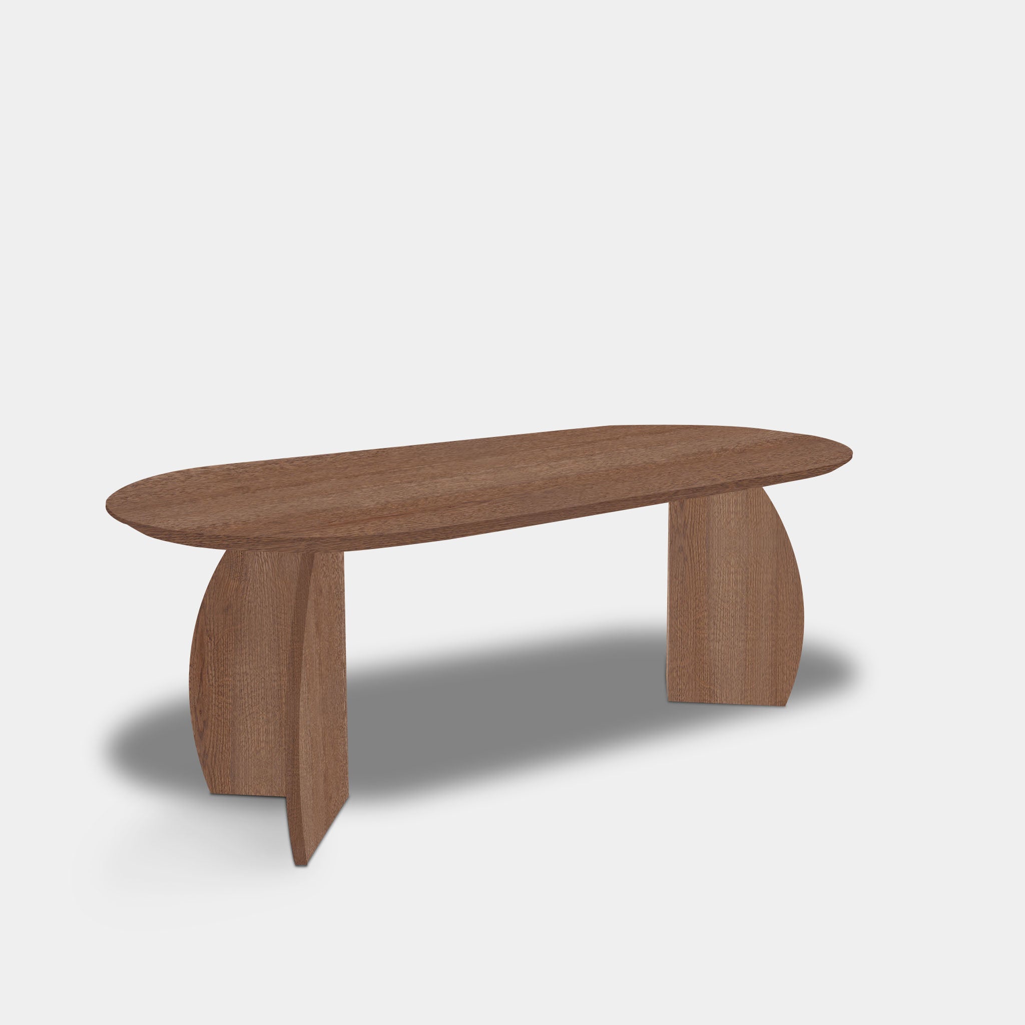 Table Flat Oval Oak - Set Triangle - Cinnamon