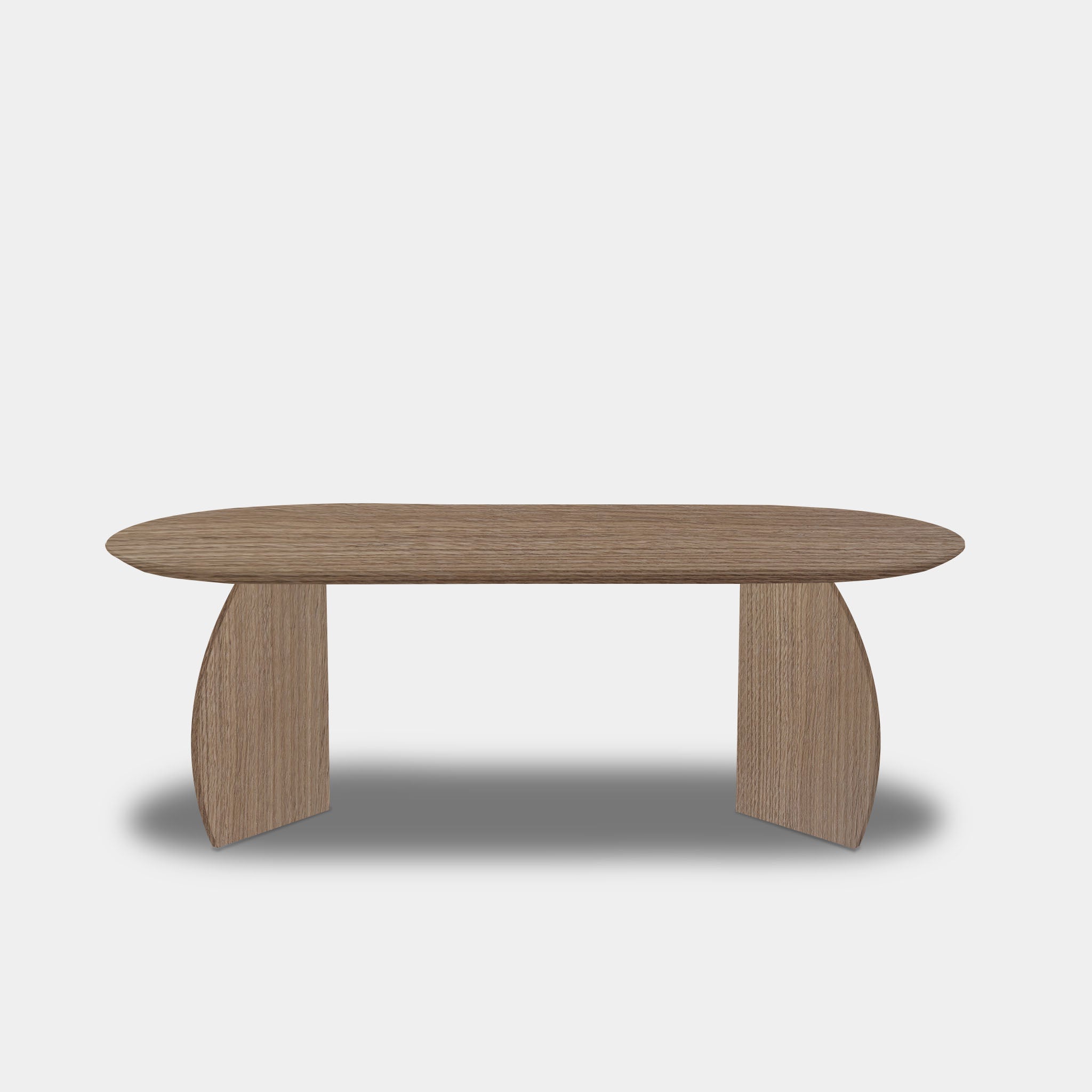 Table Flat Oval Oak Wood - Set Triangle - Pura Natura
