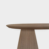 Tafel Plat Ovaal Eikenhout - Set Kegelpoot - Pura Natura