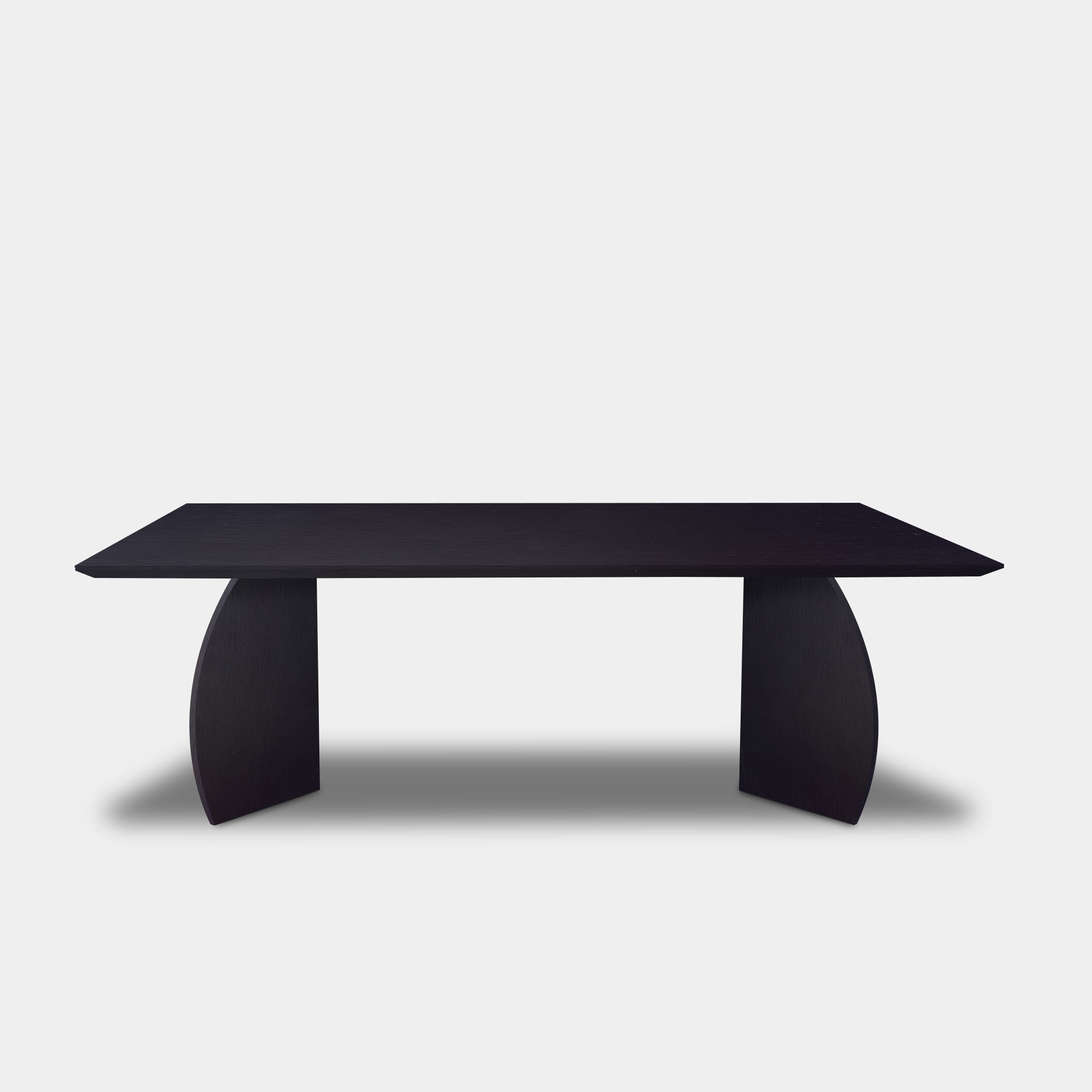 Tafel Rechthoekig Eikenhout - Driehoek - Donker Eiken