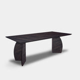Tafel Rechthoekig Eikenhout - Driehoek - Dark Grey