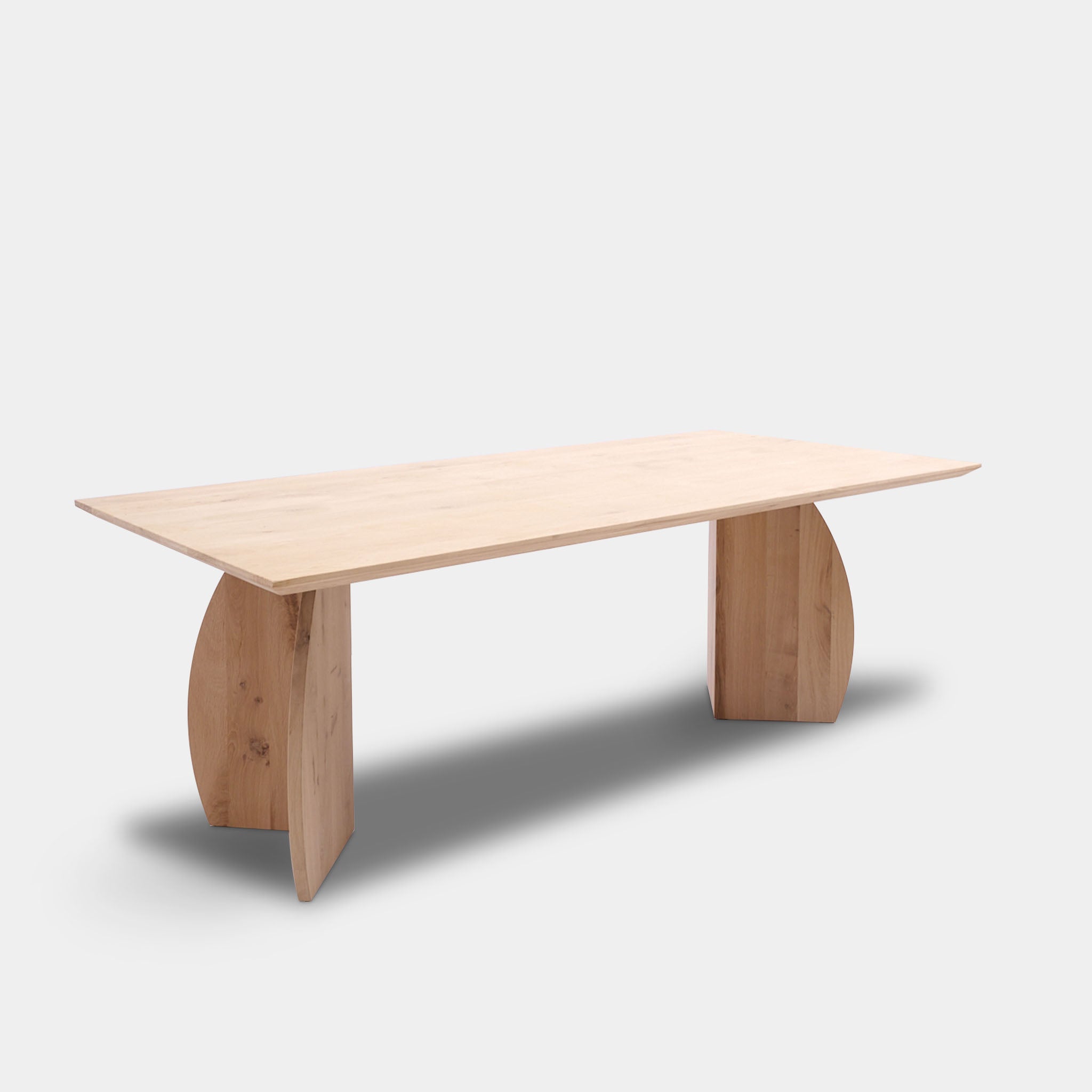 Table Rectangular Oak Wood - Triangle - Untreated