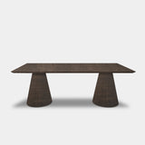 Tafel Rechthoekig Eikenhout - Kegelpoot - Zand