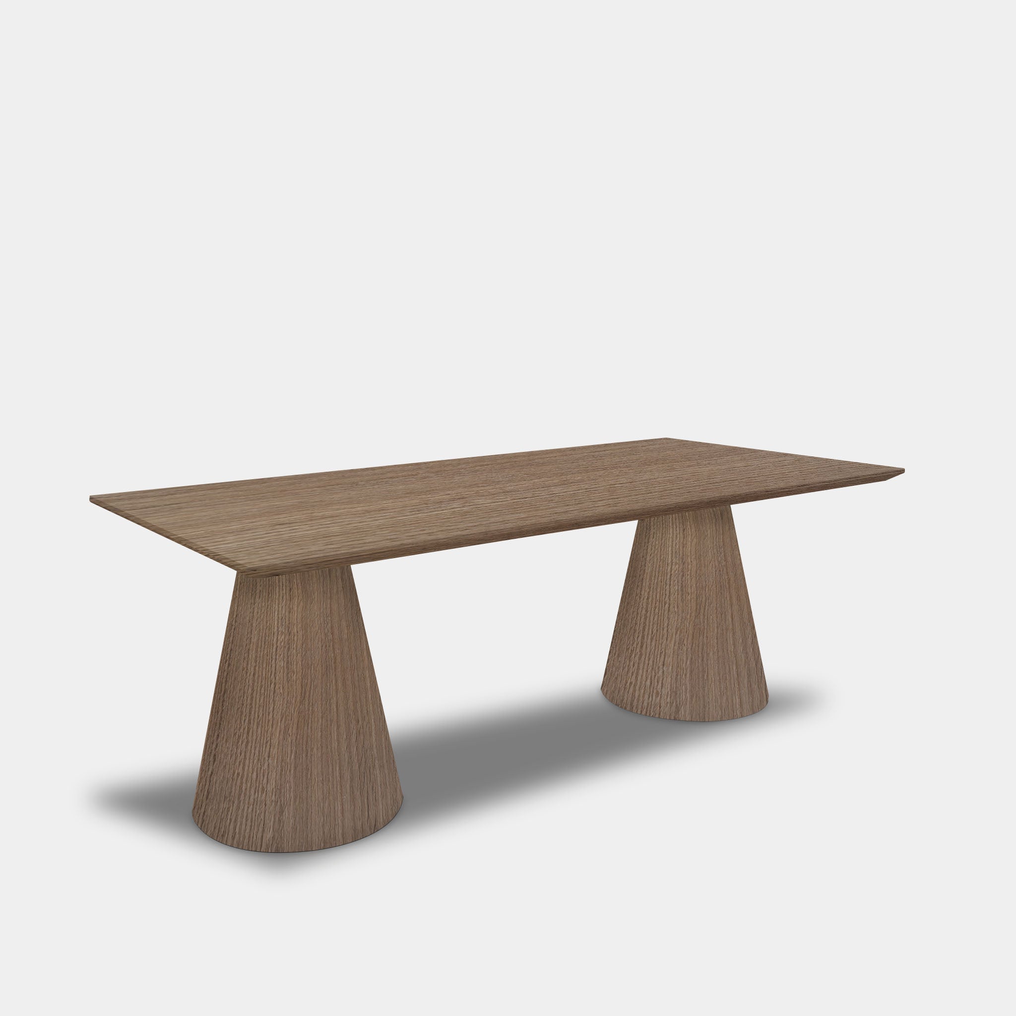 Table Rectangular Oak - Conical Leg - Pura Natura