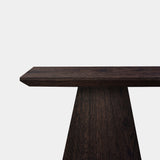 Tafel Rechthoekig Eikenhout - Kegelpoot - Dear Brown