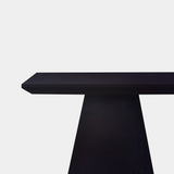 Tafel Rechthoekig Eikenhout - Kegelpoot - Donker Eiken