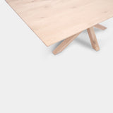 Tafel Rechthoekig Eikenhout - Matrix hout - Onbehandeld