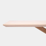 Tafel Rechthoekig Eikenhout - Matrix hout - Onbehandeld