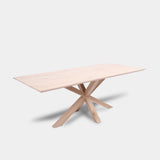 Tafel Rechthoekig Eikenhout - Matrix hout - Onbehandeld