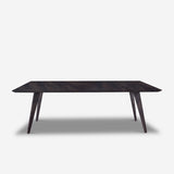 Tafel Rechthoekig Eikenhout - Hout Onderstel - Dark Grey