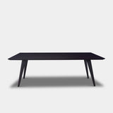 Tafel Rechthoekig Eikenhout - Hout Onderstel - Donker Eiken
