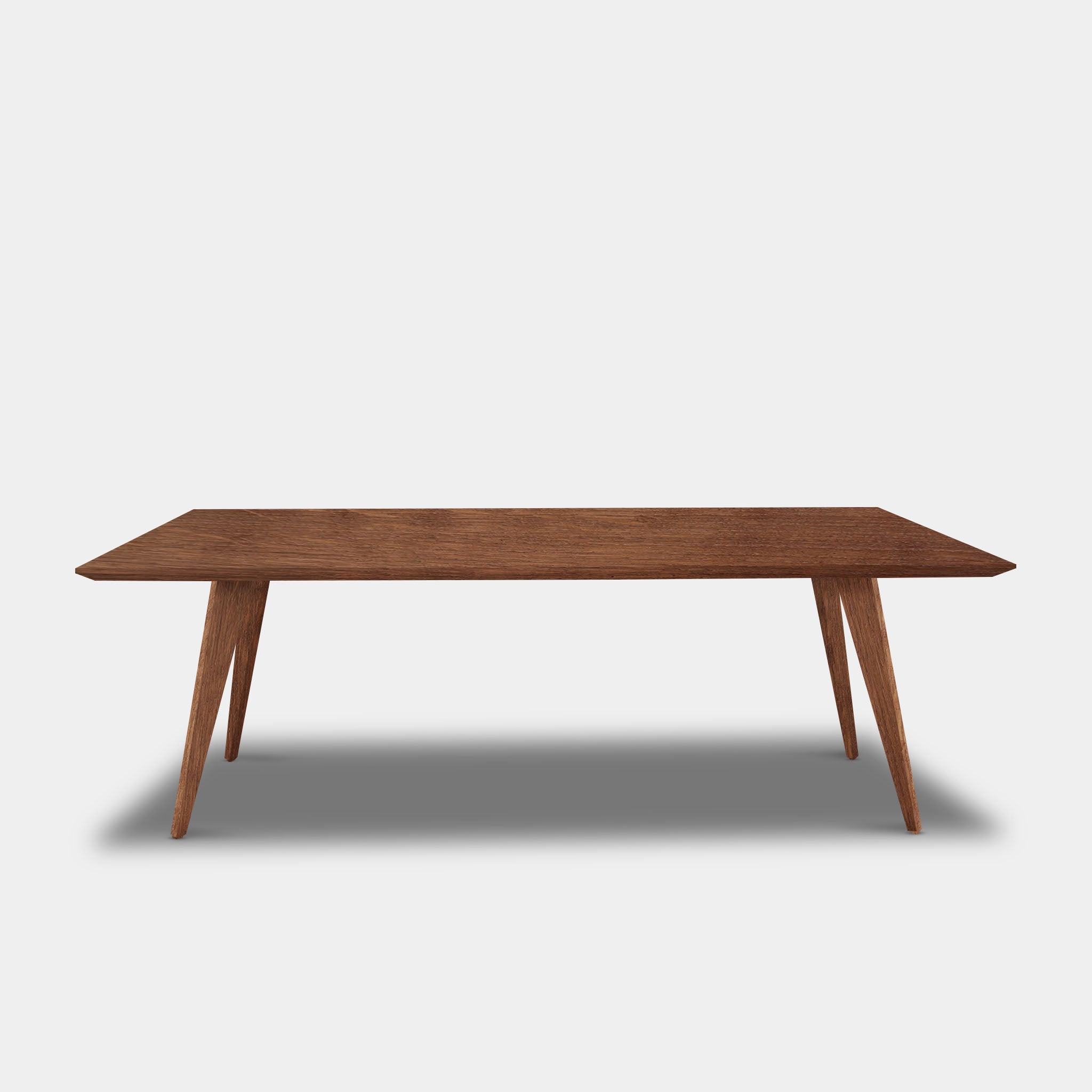 Tafel Rechthoekig Eikenhout - Hout Onderstel - Toscane 102
