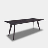 Tafel Rechthoekig Eikenhout - Hout Onderstel - Dark Grey