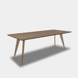 Tafel Rechthoekig Eikenhout - Hout Onderstel - Pura Natura