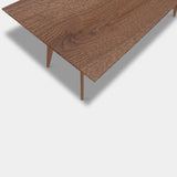 Tafel Rechthoekig Eikenhout - Hout Onderstel - Cinnamon
