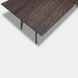 Tafel Rechthoekig Eikenhout - Hout Onderstel - Dear Brown
