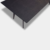 Tafel Rechthoekig Eikenhout - Hout Onderstel - Night Glow