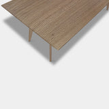 Tafel Rechthoekig Eikenhout - Hout Onderstel - Pura Natura
