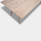Tafel Rechthoekig Eikenhout - Hout Onderstel - Onbehandeld