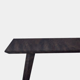 Tafel Rechthoekig Eikenhout - Hout Onderstel - Dark Grey