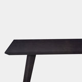 Tafel Rechthoekig Eikenhout - Hout Onderstel - Night Glow