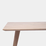 Tafel Rechthoekig Eikenhout - Hout Onderstel - Onbehandeld
