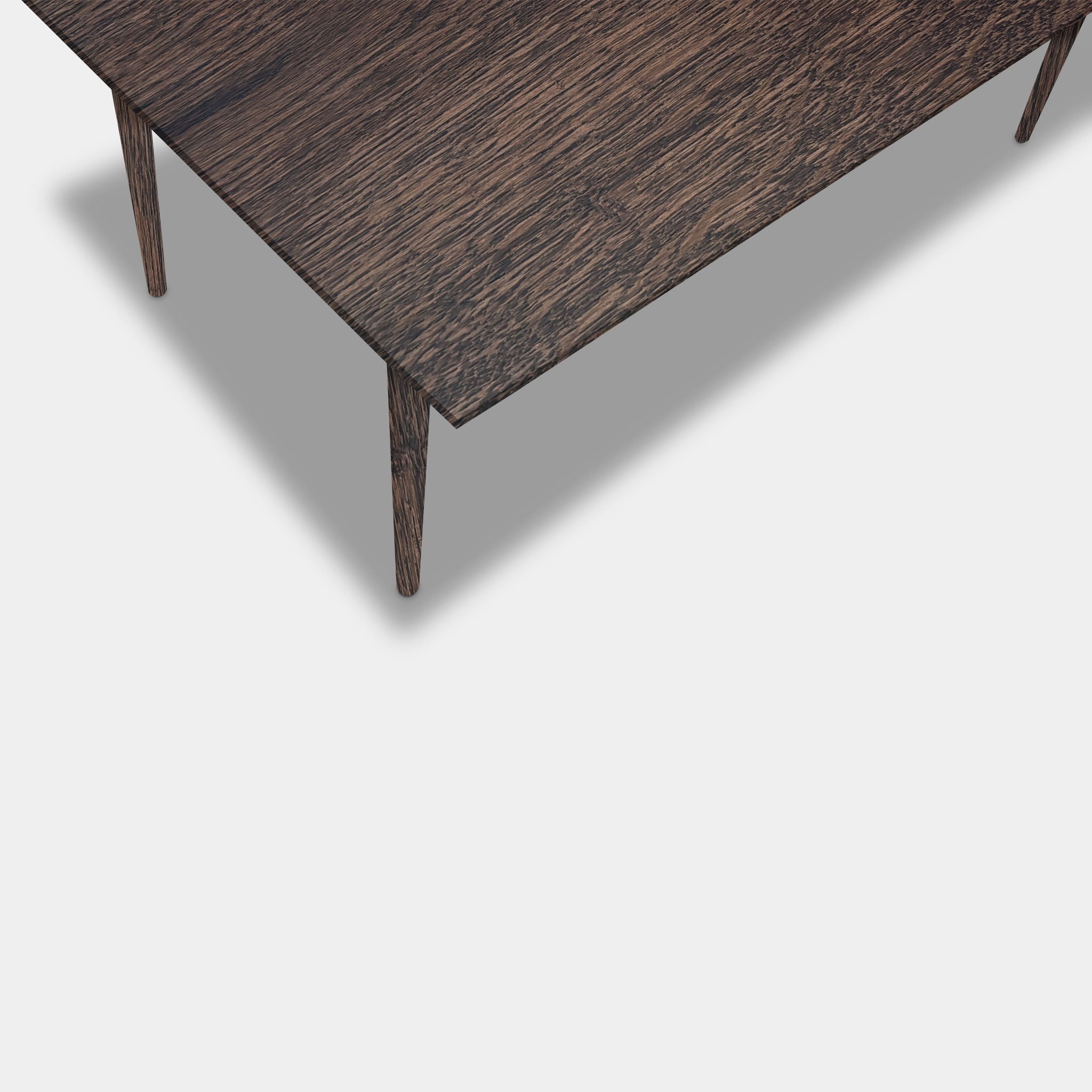 Tafel Rechthoekig Eikenhout - Konisch - Dear Brown