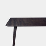 Tafel Rechthoekig Eikenhout - Konisch - Dark Grey