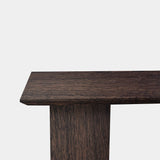 Table Rectangular Oak - Half Round - Dear Brown