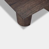 Table Rectangular Oak - Half Round - Dear Brown
