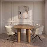 Tafel Ellie - Plat Ovaal - Massief Eikenhout